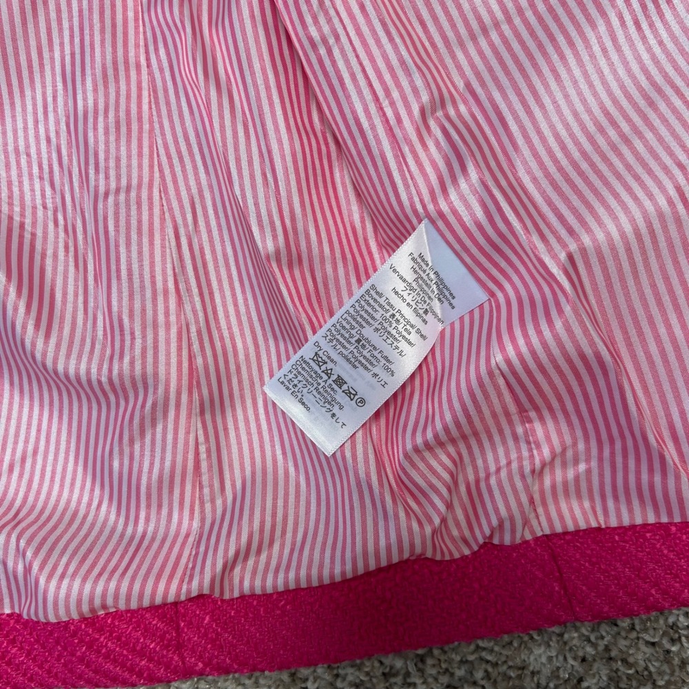 NWT J.Crew Tweed Schoolboy Blazer Sweet Fuchsia Women Size 4 Pink‎ BW287 Classic - Picture 11 of 11
